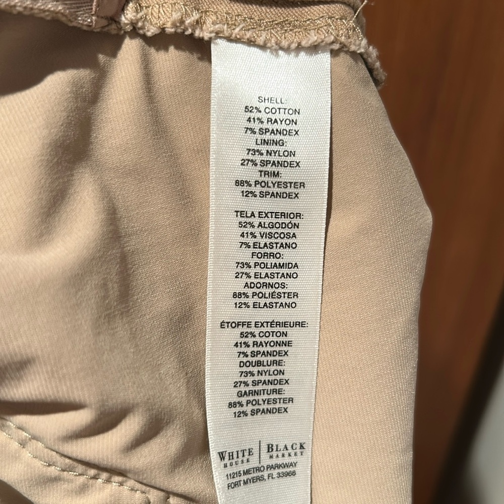 WHBM “Riding Pants” with Faux Suede Inserts - Picture 4 of 8